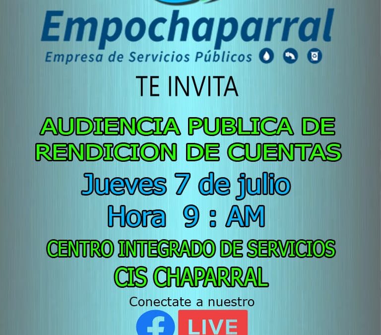 AUDIENCIA PUBLICA DE RENDICION DE CUENTAS