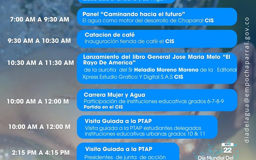 ¡Únete a la Celebración Mundial del Agua en nuestro municipio!